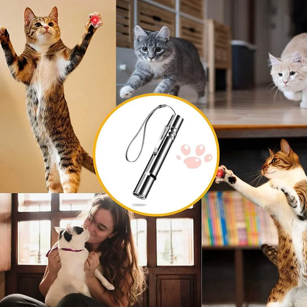 Cat Laser Toy, Red Dot LED Light Pointer Interactive